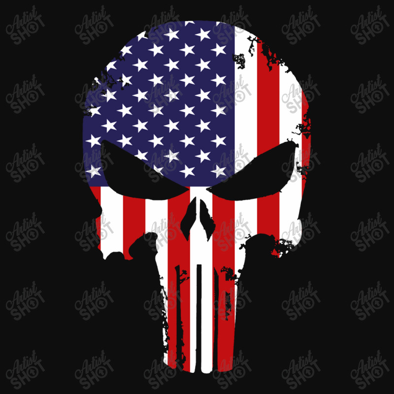 American Flag The Punisher Crop Top by lylolyla | Artistshot