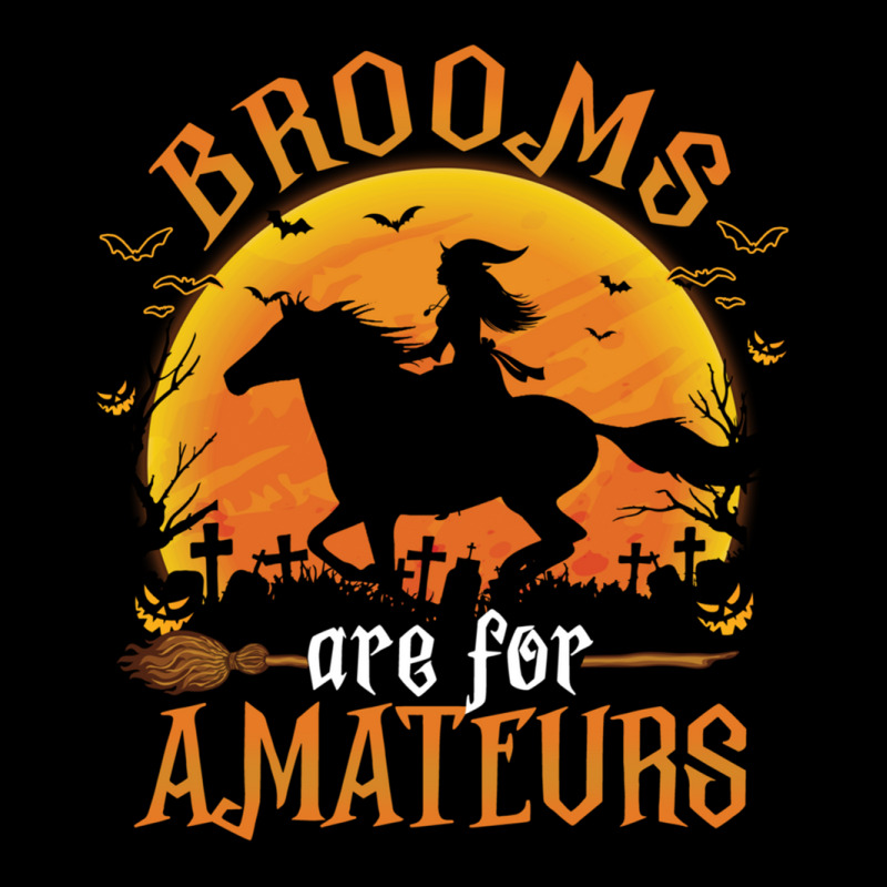 Horses Witch Halloween Funny Brooms Are For Amateurs Long Sleeve T Shi Men's Long Sleeve Pajama Set by cm-arts | Artistshot