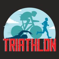 Triathlon Ladies Fitted T-shirt | Artistshot