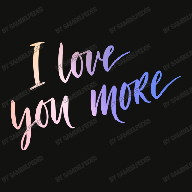 I Love You More Scorecard Crop Tee by sambelpedes | Artistshot