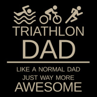 Triathlon Dad   Like A Normal Dad Just Way More Awesome   Triathlete F V-neck Tee | Artistshot