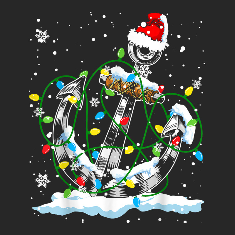 Santa Anchor Cool Christmas Lights Boating Sailing Boat Ship T Shirt Men's T-shirt Pajama Set | Artistshot