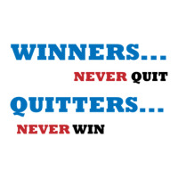 Winners Never Quit V-neck Tee | Artistshot