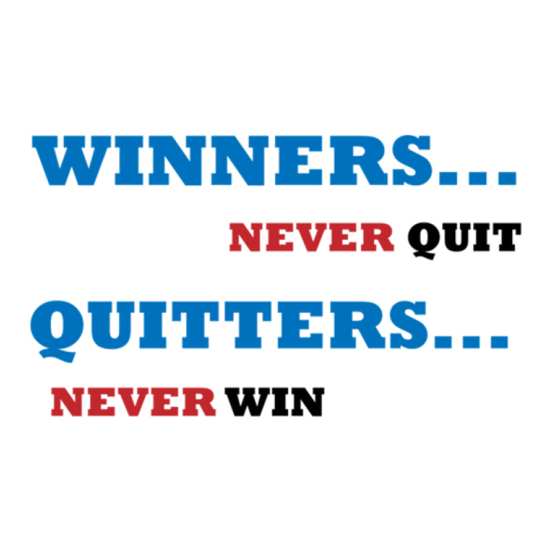 Winners Never Quit V-neck Tee | Artistshot