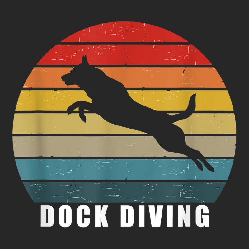 Retro Dock Diving Dog Jumping Swimming Canine Water Sports T Shirt Men's T-shirt Pajama Set by sarlesfo | Artistshot