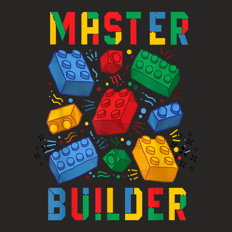 Brick Builder Funny Blocks Master Builder T Shirt Ladies Fitted T-Shirt by tebaekivoti | Artistshot