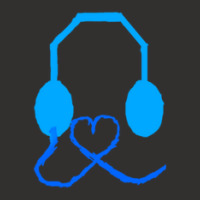 Blue Headphones With Love 1 Champion Hoodie | Artistshot