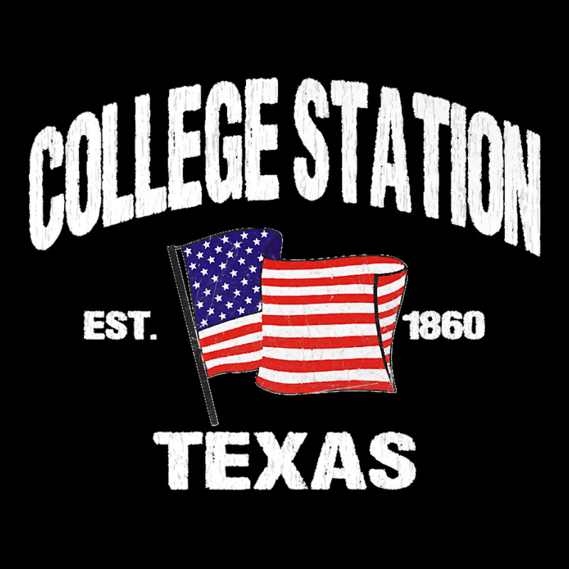 College Station Texas Tx Usa Stars & Stripes Vintage Style Premium V-neck Tee | Artistshot