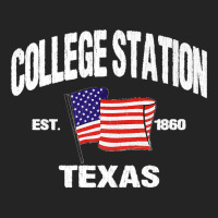 College Station Texas Tx Usa Stars & Stripes Vintage Style Premium 3/4 Sleeve Shirt | Artistshot