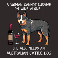 Australian Cattle Dog And Wine Funny Dog Racerback Tank | Artistshot