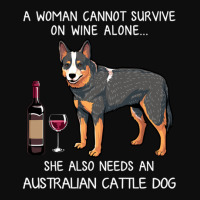 Australian Cattle Dog And Wine Funny Dog Crop Top | Artistshot