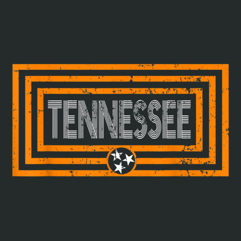 Orange  White Tennessee State Flag Retro Vintage Tennessee Tshirt Women's Triblend Scoop T-shirt by SparkleTzeremes | Artistshot