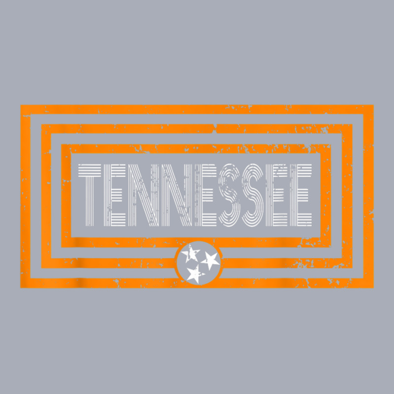 Orange  White Tennessee State Flag Retro Vintage Tennessee Tshirt Tank Dress by SparkleTzeremes | Artistshot