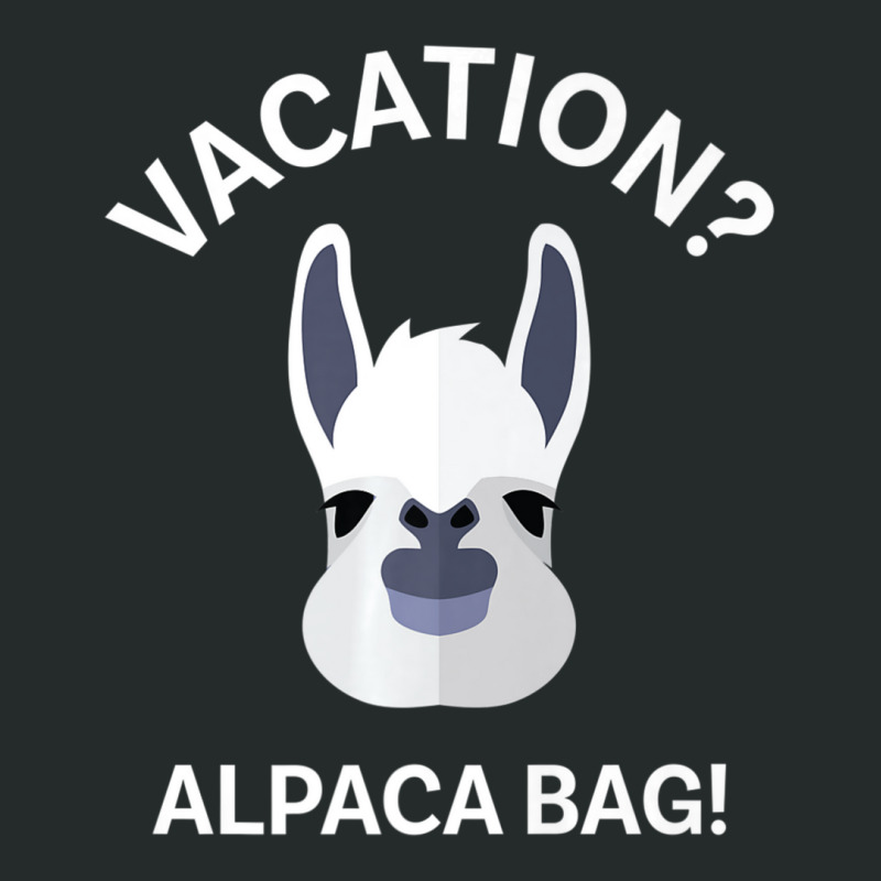 Vacation Alpaca Bag! Animal Pun T-shirts Women's Triblend Scoop T-shirt by cm-arts | Artistshot