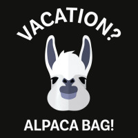 Vacation Alpaca Bag! Animal Pun T-shirts Scorecard Crop Tee | Artistshot