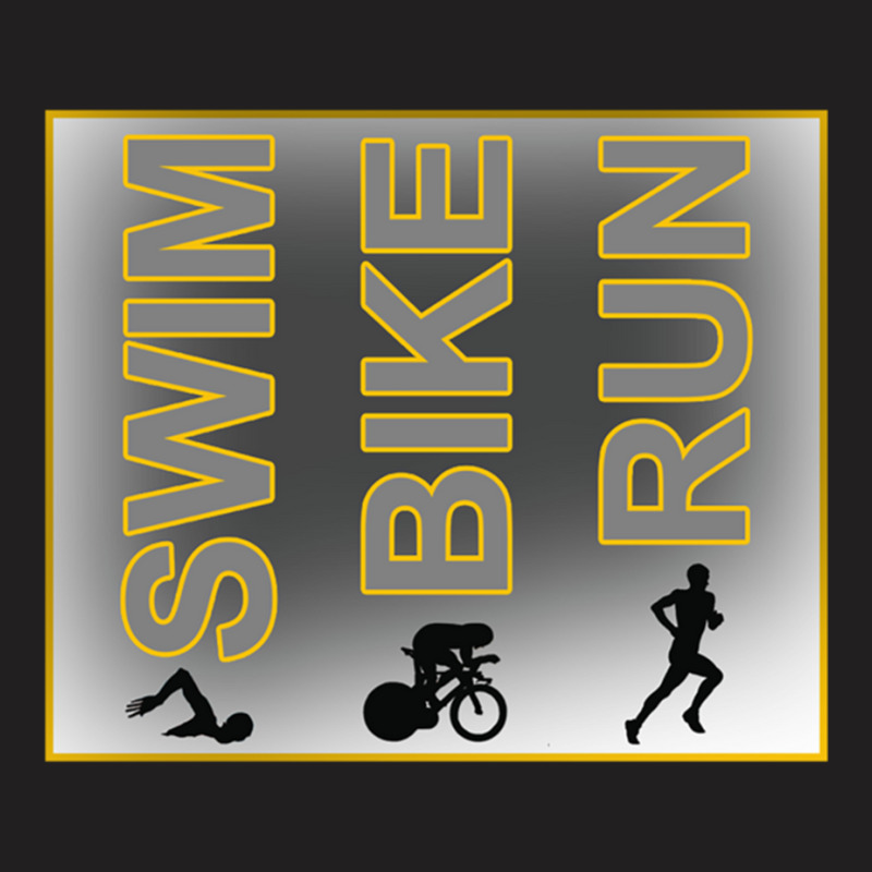 Swim Bike Run (3) T-Shirt by KENNETHPCLING | Artistshot