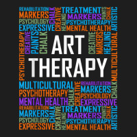 Art Therapy Words Gift Therapist Appreciation Gifts Classic T-shirt | Artistshot