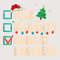 Nice Naughty Combat Engineer Xmas List Santa Claus Groovy T Shirt Pocket T-shirt | Artistshot