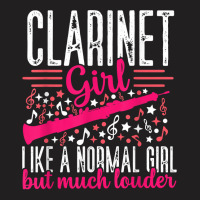 Funny Clarinet Girl Louder Player Musician Music Instrument T Shirt T-shirt | Artistshot