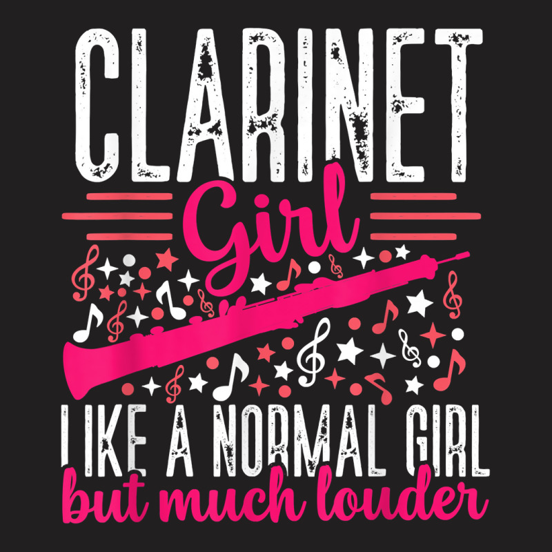 Funny Clarinet Girl Louder Player Musician Music Instrument T Shirt T-shirt | Artistshot