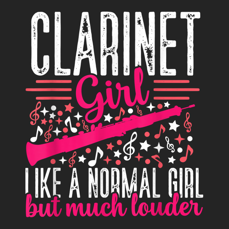 Funny Clarinet Girl Louder Player Musician Music Instrument T Shirt 3/4 Sleeve Shirt | Artistshot