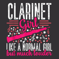 Funny Clarinet Girl Louder Player Musician Music Instrument T Shirt Vintage Hoodie | Artistshot