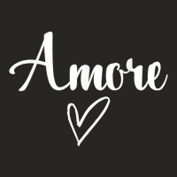 Amore Italian Love Valentines Day Ladies Fitted T-shirt | Artistshot