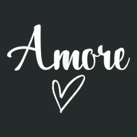 Amore Italian Love Valentines Day Women's Triblend Scoop T-shirt | Artistshot