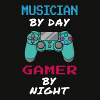 Musician By Day Gamer By Nigh Gif For Music Lover Scorecard Crop Tee | Artistshot