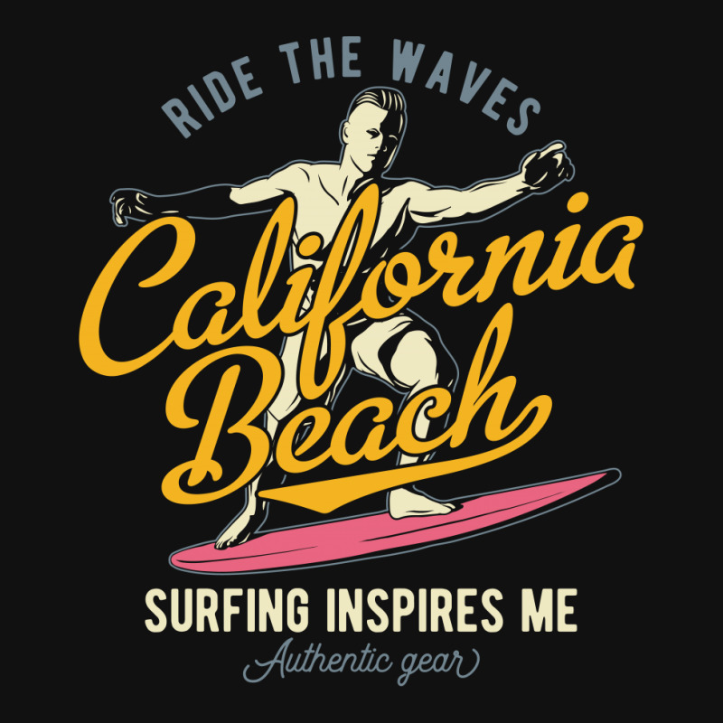 Surfing Califonia Beach Pin-back Button | Artistshot