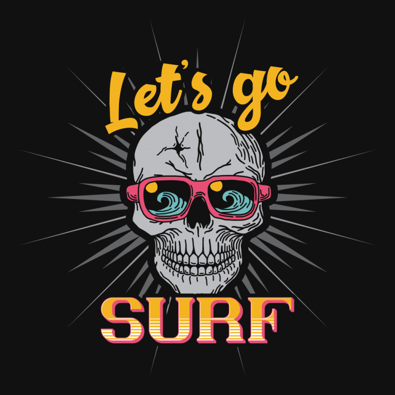 Surfing Lets Go Surf Rectangle Patch | Artistshot