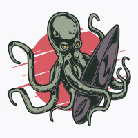 Surfing Octopus T-shirt | Artistshot