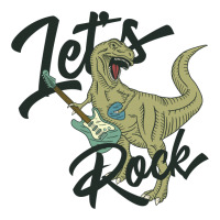 T Rex Music Lets Rock Crop Top | Artistshot