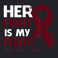 Her Fight Is My Fight Brain Aneurysm Awareness Feather T Shirt Youth Tee | Artistshot