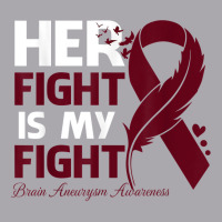 Her Fight Is My Fight Brain Aneurysm Awareness Feather T Shirt Youth 3/4 Sleeve | Artistshot