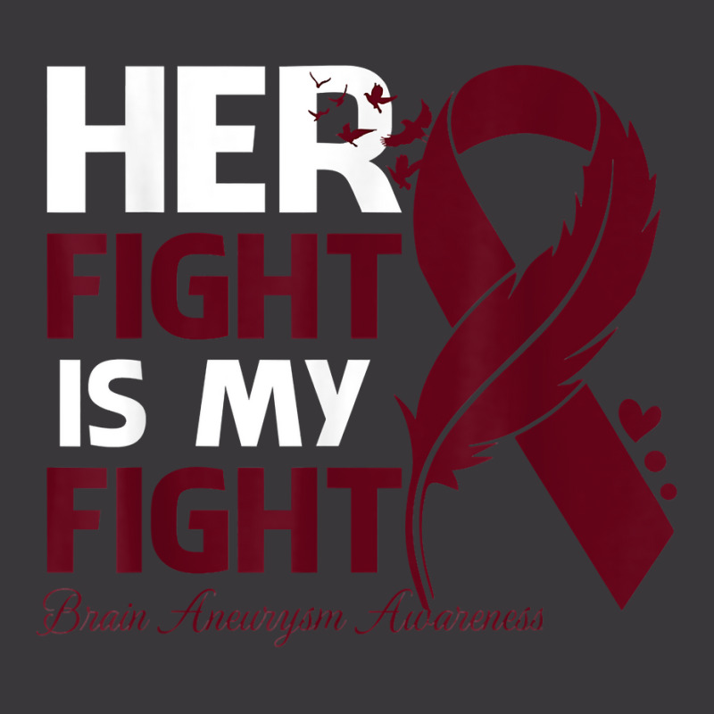 Her Fight Is My Fight Brain Aneurysm Awareness Feather T Shirt Ladies Curvy T-Shirt by cm-arts | Artistshot