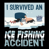 I Survived An Ice Fishing Accident - Winter Snow Ice Fishing V-neck Tee | Artistshot