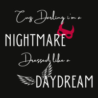 Darling I Am A Nightmare Dressed Like A Daydream (blank Space  Taylor) Scorecard Crop Tee | Artistshot