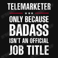 Telemarketer Because Badass Isn't A Job Title Cool Gift Baby Bibs | Artistshot