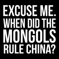 Excuse Me. When Did The Mongols Rule China Conversation Quote Adjustable Cap | Artistshot