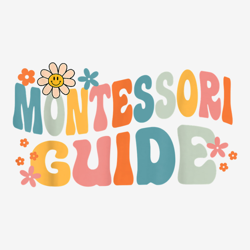 Groovy Montessori Guide Back To School T Shirt Metal Print Horizontal | Artistshot