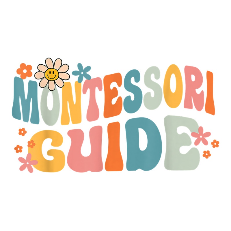 Groovy Montessori Guide Back To School T Shirt Sticker | Artistshot