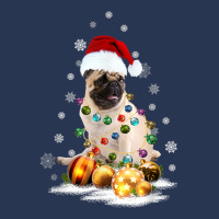 Pug Dog Lights Christmas Matching Family T Shirt Men Denim Jacket | Artistshot