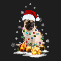 Pug Dog Lights Christmas Matching Family T Shirt Classic T-shirt | Artistshot