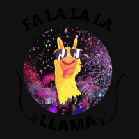 Fa La La La Llama Portrait Canvas Print | Artistshot