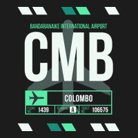 Colombo (cmb) Airport Code Baggage Tag Hoodie & Jogger Set | Artistshot