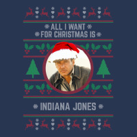 All I Want For Christmas Is Indiana Jones Ladies Denim Jacket | Artistshot