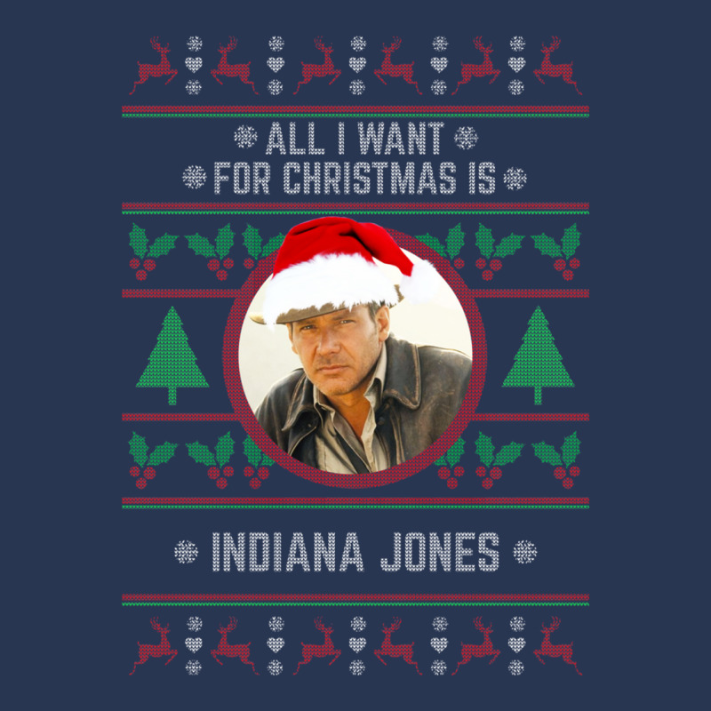 All I Want For Christmas Is Indiana Jones Ladies Denim Jacket | Artistshot