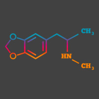 Mdma Ecstasy Techno Chemical Molecule Funny Edm Rave Party T Shirt Vintage T-shirt | Artistshot