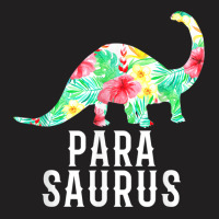 Parasaurus Paraprofessional Funny Dinosaur Floral Tshirt T-shirt | Artistshot